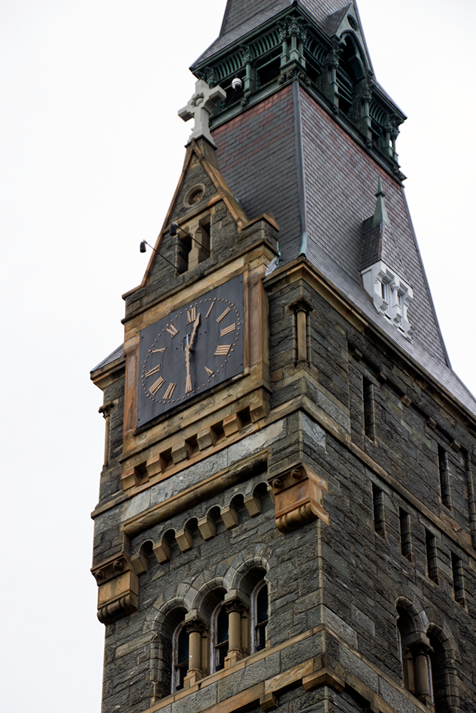 Clock tower of Healy Hall