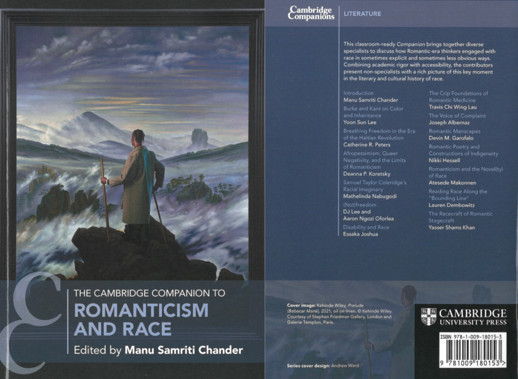 Front and back cover of The Cambridge Companion to Romanticism and Race