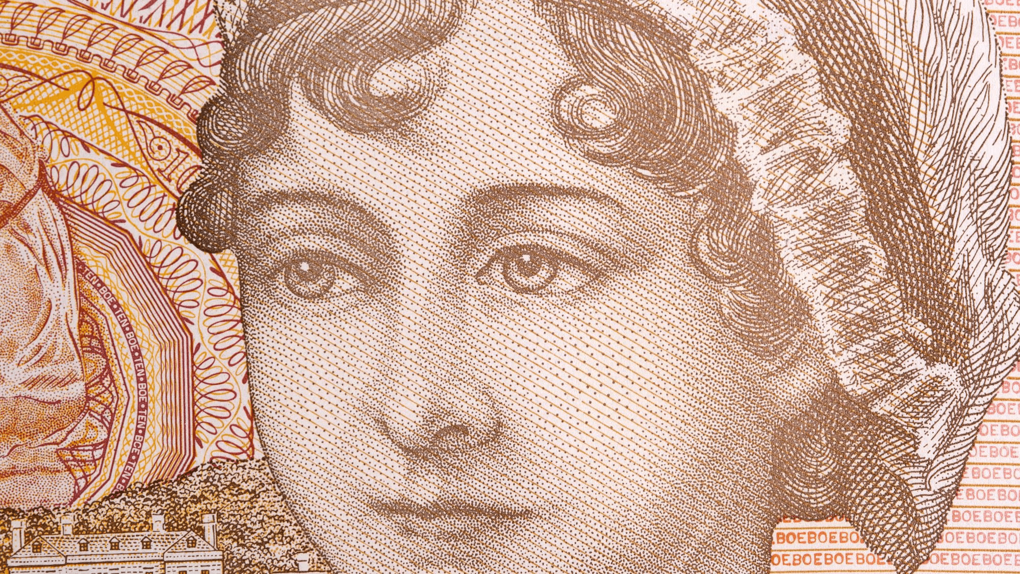 Jane Austen as she appears on Bank of England pound notes