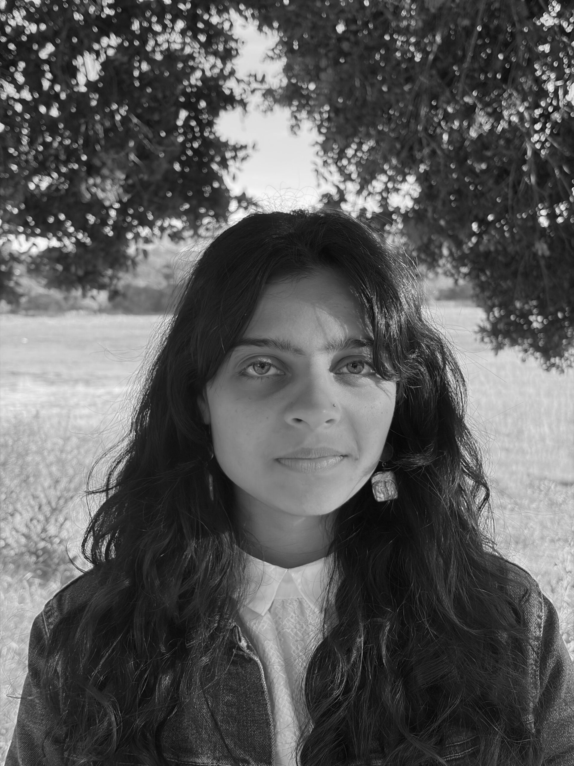Headshot of Prof. Fatima Jafar in black and white