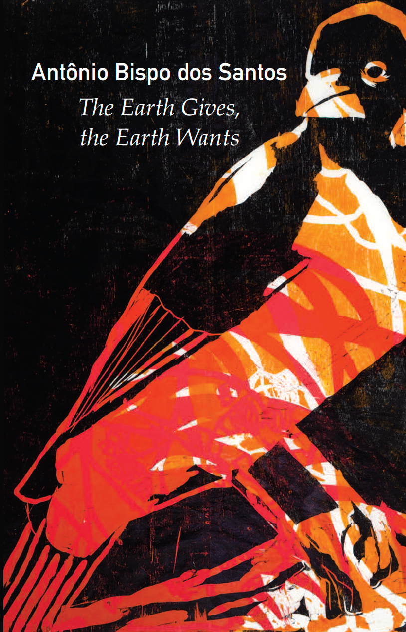 Cover image; a black background with a red and orange woodcut of a bird glancing left at the title and author in white